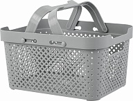 Корзина для хранения Plast Team коллекция STOCKHOLM, с ручками, 15л, 350х270х203 (PT5003)