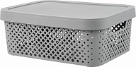 Корзина для хранения с крышкой СТОКГОЛЬМ 10 л