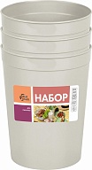 Набор стаканов Plast Team, 0,4л, 6 шт, 82х82х140 (PT4049)