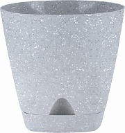 Горшок для цветов InGreen Амстердам D250мм 8л с прикорневым поливом, камень