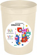 Стакан Карандашница Plast Team коллекция Creative, 82х82х102 (PT4049)