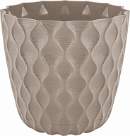Горшок для цветов InGreen Волна с дренажной сеткой и съемным поддоном 2,5л, D175мм