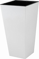 Горшок для цветов с дренажной вставкой InGreen коллекция London Cube, пластиковый, с дренажной вставкой, 19,4 л, 250х250х470 (IG7803)