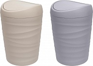 Контейнер для мусора Keeplex коллекция Wave, крышка-маятник, soft-touch, 1,2л, 116х116х165 (KL3303)